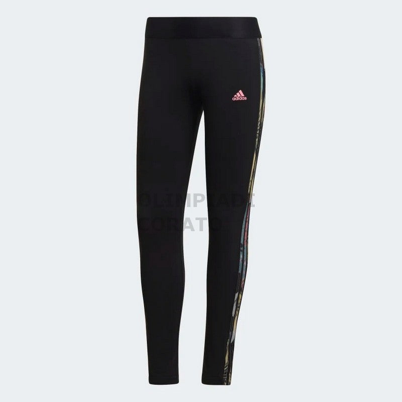 W 3S LEGGING BLACK/BLIPNK ADIDAS