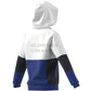 FELPA CAPPUCCIO HOODIE WHITE//ROYBLU ADIDAS HG6826
