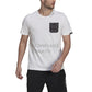 TEE WHITE/BLACK ADIDAS