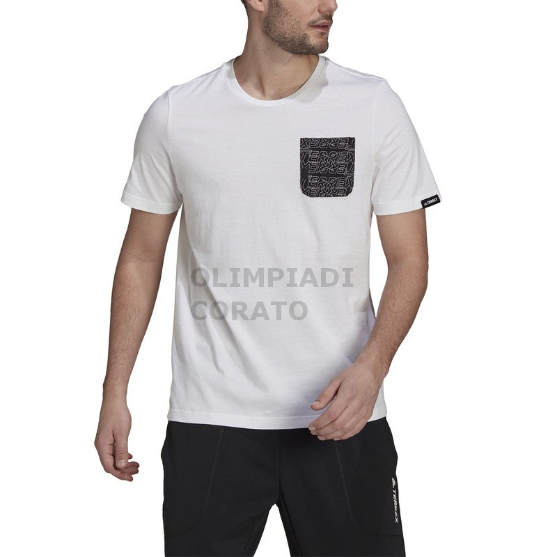 TEE WHITE/BLACK ADIDAS