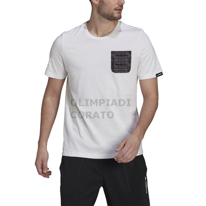 TEE WHITE/BLACK ADIDAS