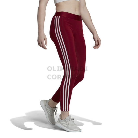 W 3S LEGGING CBURGU/WHITE ADIDAS