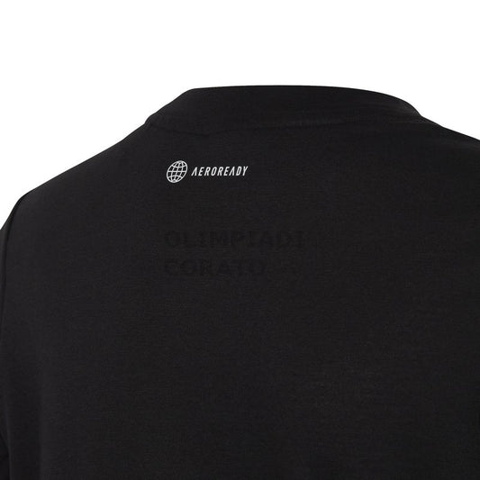 TEE T-SHIRT JUNIOR BLACK/WHITE ADIDAS