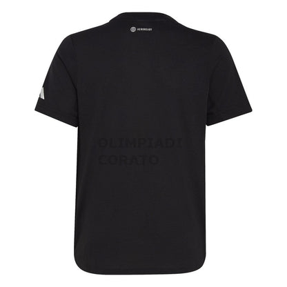 TEE T-SHIRT JUNIOR BLACK/WHITE ADIDAS