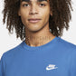 NIKE T-SHIRT TEE DK MARINA BLUE/WHITE