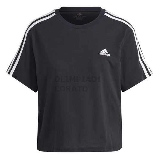 T-SHIRT  TOP BLACK/WHITE ADIDAS HR4913