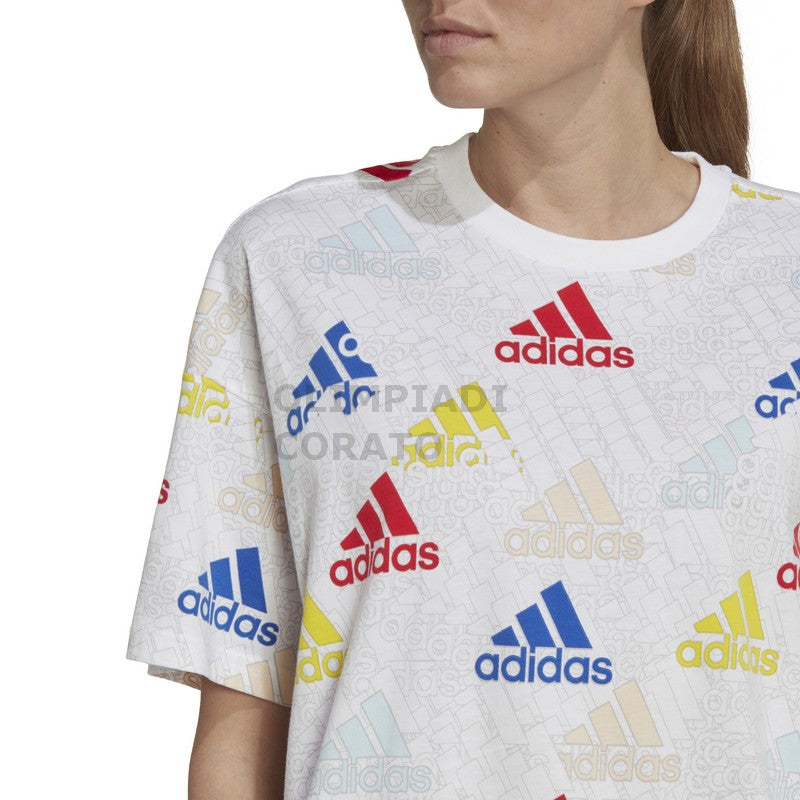 T-SHIRT WHITE//VIVRED ADIDAS HL4461
