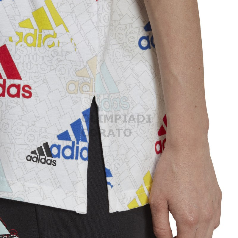 T-SHIRT WHITE//VIVRED ADIDAS HL4461