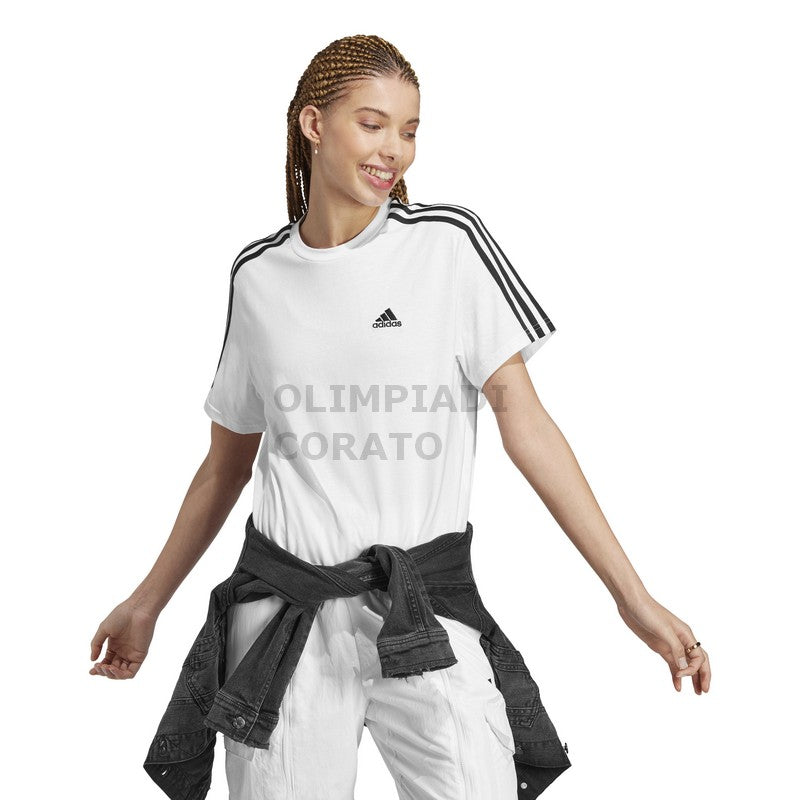 T-SHIRT TOP WHITE/BLACK ADIDAS HR4915