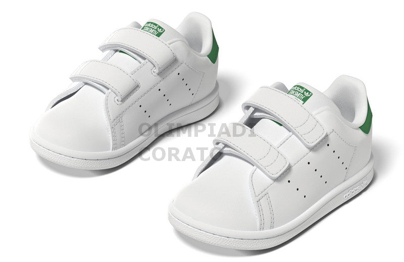 STAN SMITH CF I FTWWHT/FTWWHT/GREEN ADIDAS FX7532