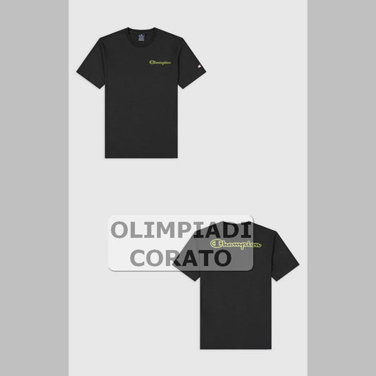 T SHIRT CHAMPION NERO NEON