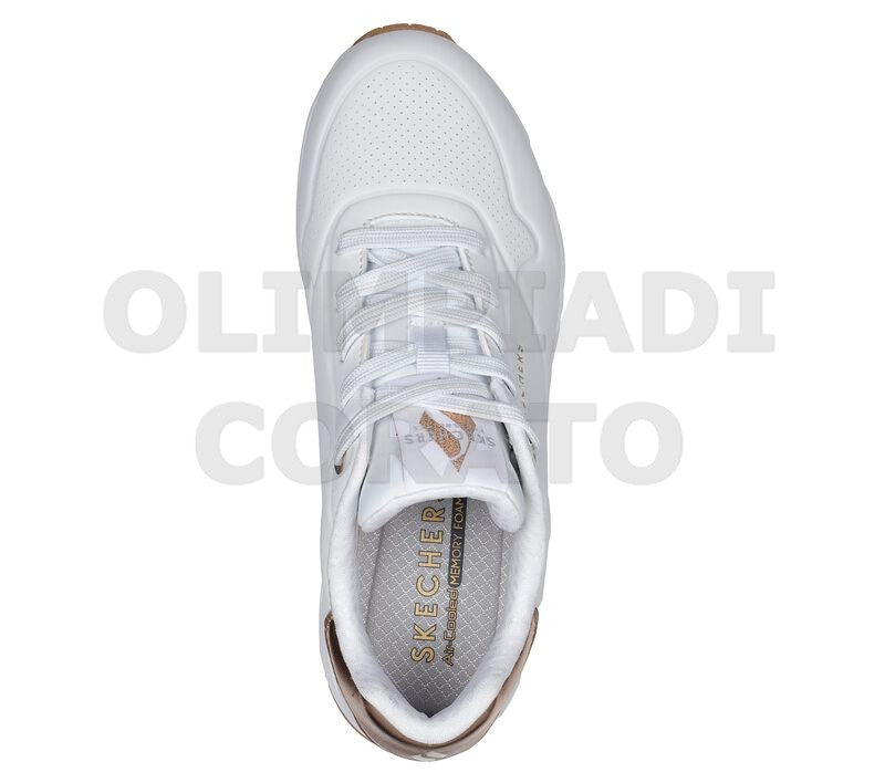 UNO - GOLDEN AIR SKECHERS BIANCO