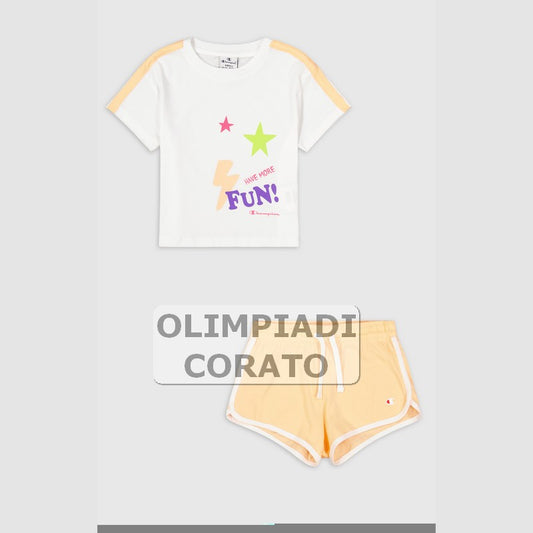 SET CHAMPION JR GIRL BIANCO ROSA