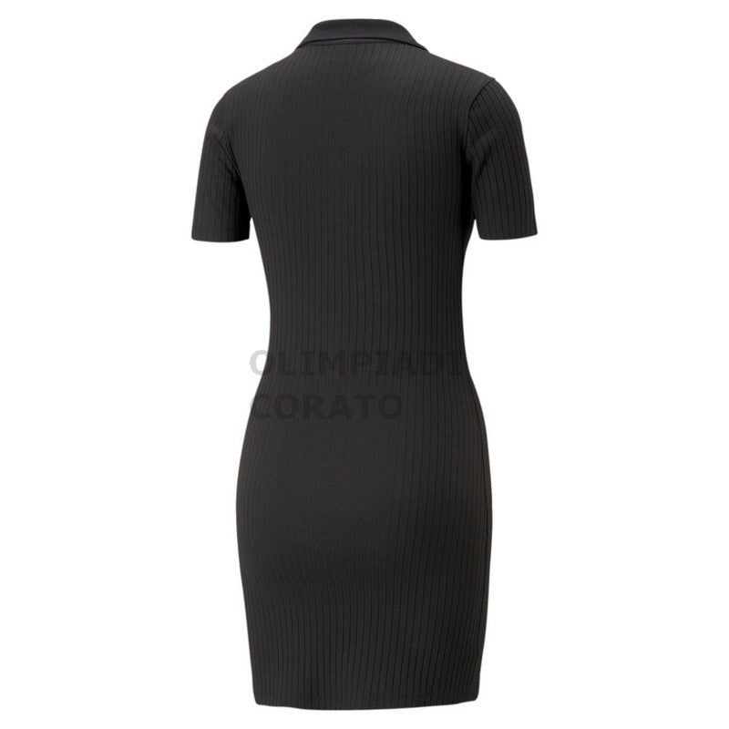 CLASSICS Ribbed V-Collar Dress PUMA 538056-01