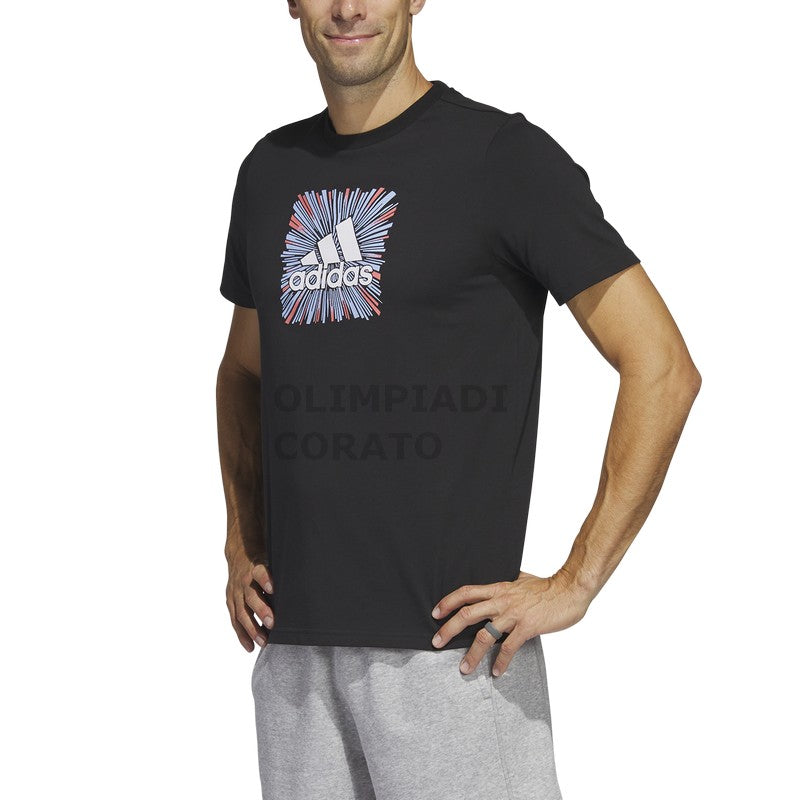 T SHIRT BLACK ADIDAS HS2533