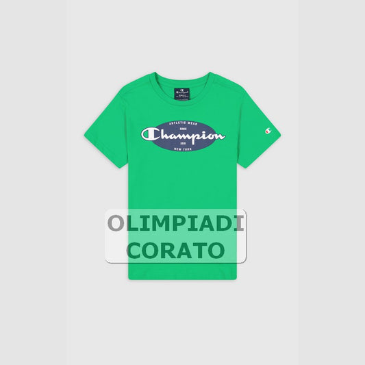MAGLIA T SHIRT CHAMPION VERDE JR