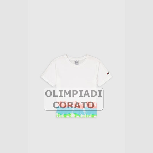 MAGLIA CROPTOP T-SHIRT CHAMPION BIANCO