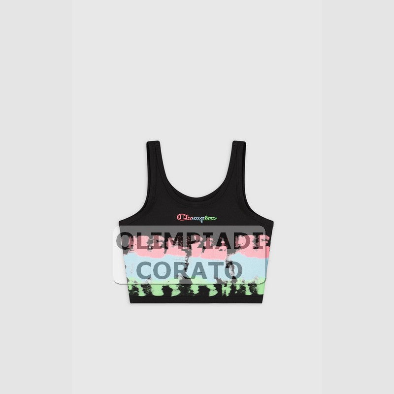 CANOTTA CROP TOP CHAMPION NERO W