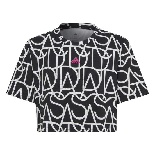 T-SHIRT BLACK/WHITE/SELUFU ADIDAS IB8914