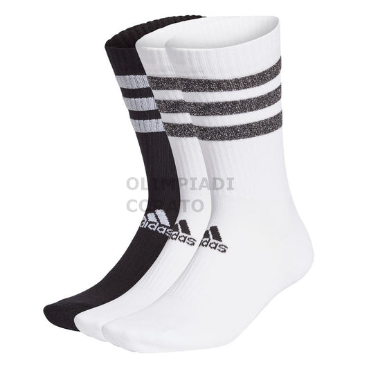 TRIS CALZINI WHITE/BLACK/WHITE ADIDAS GP3543