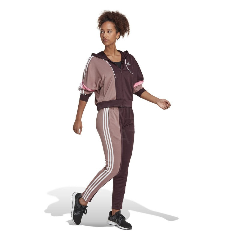 TUTA ADIDAS BOLD BLOCK W BORDEAUX