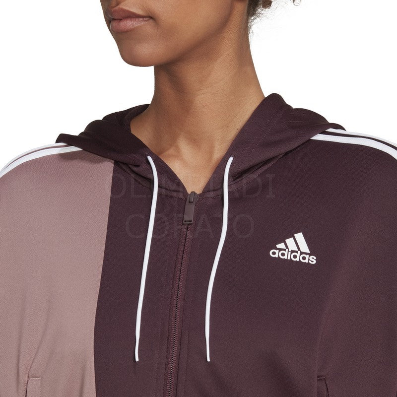 TUTA ADIDAS BOLD BLOCK W BORDEAUX