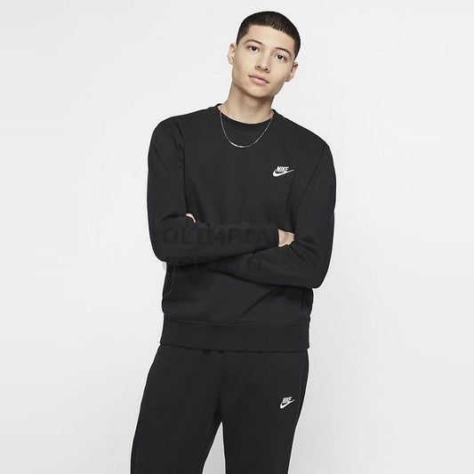 FELPA NIKE CREW CLUB COTONE FRENCH TERRY NERO