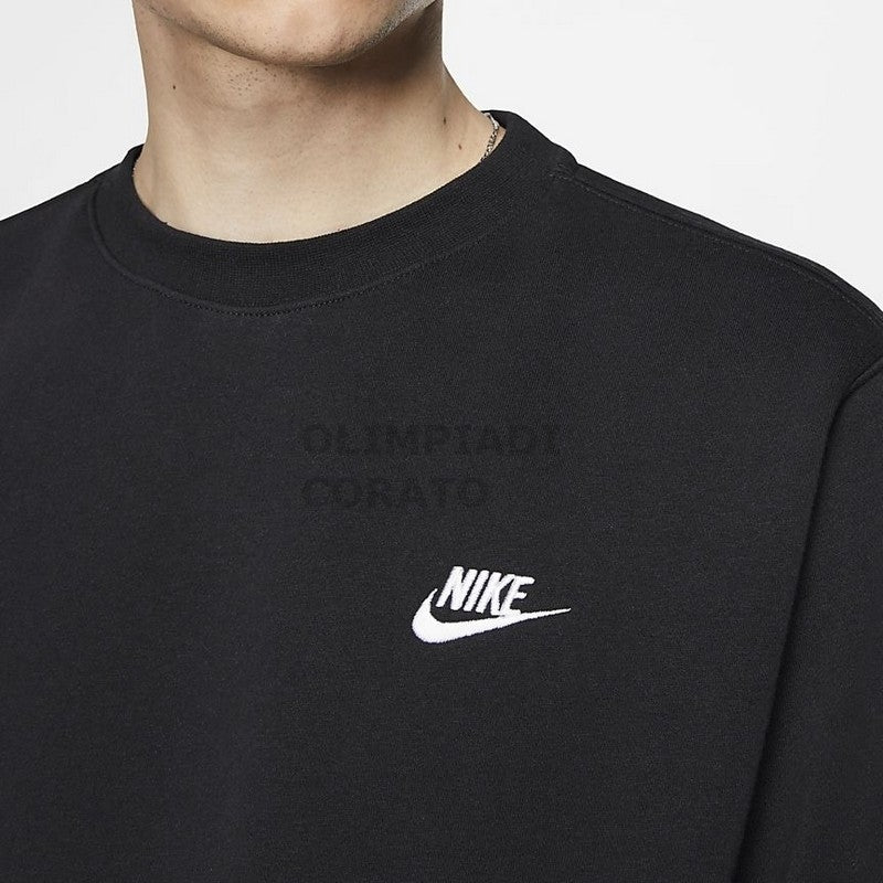 FELPA NIKE CREW CLUB COTONE FRENCH TERRY NERO