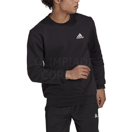 FELPA GIROCOLLO BLACK/WHITE ADIDAS GV5295