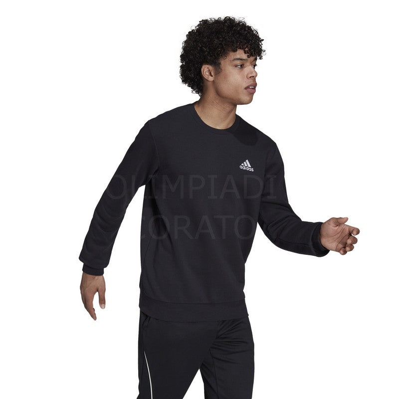 FELPA GIROCOLLO BLACK/WHITE ADIDAS GV5295