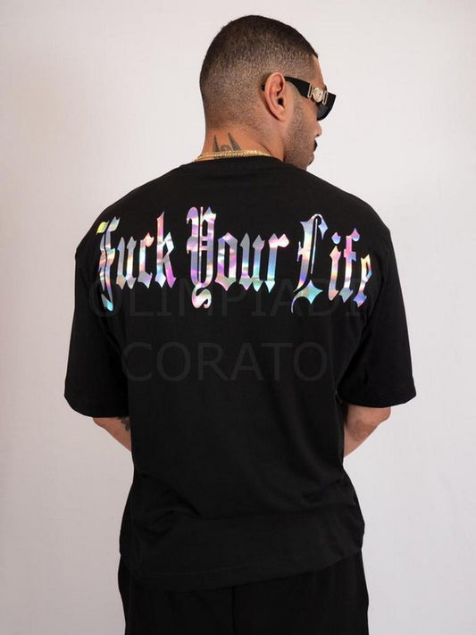 T SHIRT FUCK YOUR LIFE TS001208-NERO