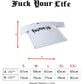 T SHIRT FUCK YOUR LIFE TS001208-NERO