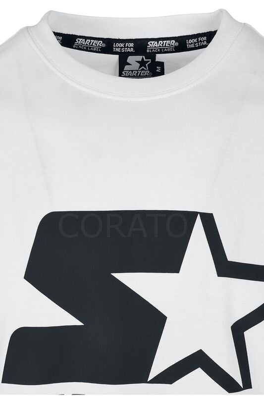 T SHIRT STARTER 72478-BIANCO/NERO