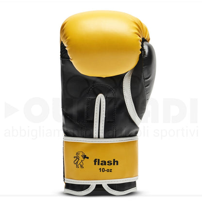 GUANTI BOXE FLASH GIALLO 10OZ LEONE GN083-GIALLO