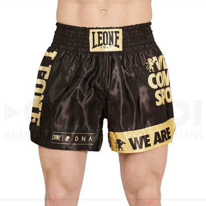 PANTALONCINO KICK-THAI DNA LEONE AB966-NERO