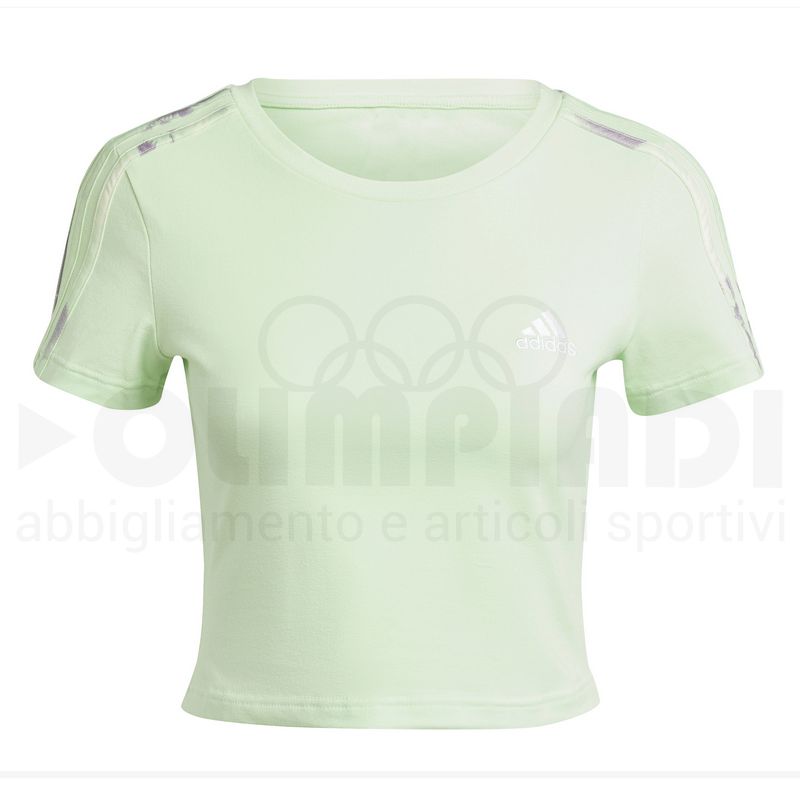 T SHIRT CROP TOP DONNA VERDE ADIDAS IR6119