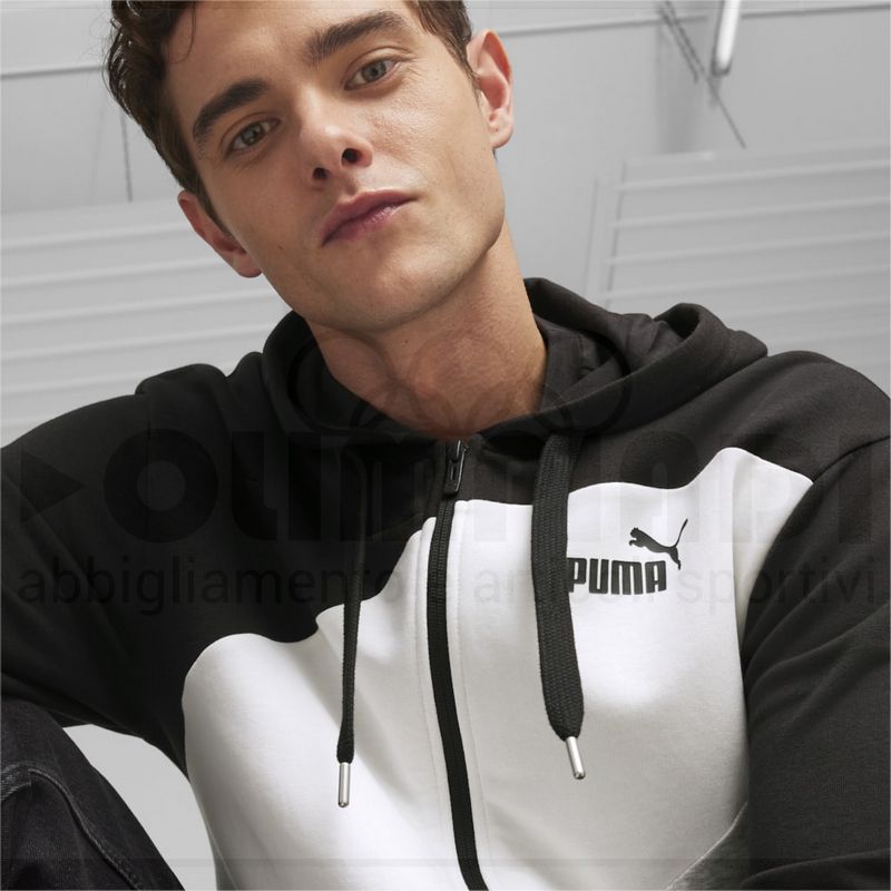PUMA POWER COLORBLOCK FULL-ZIP HOODIE TR PUMA 678934-01