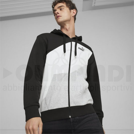 PUMA POWER COLORBLOCK FULL-ZIP HOODIE TR PUMA 678934-01