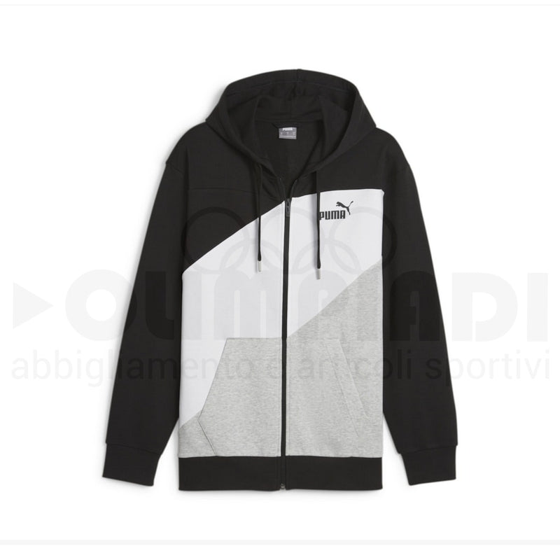PUMA POWER COLORBLOCK FULL-ZIP HOODIE TR PUMA 678934-01
