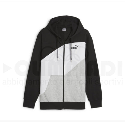 PUMA POWER COLORBLOCK FULL-ZIP HOODIE TR PUMA 678934-01