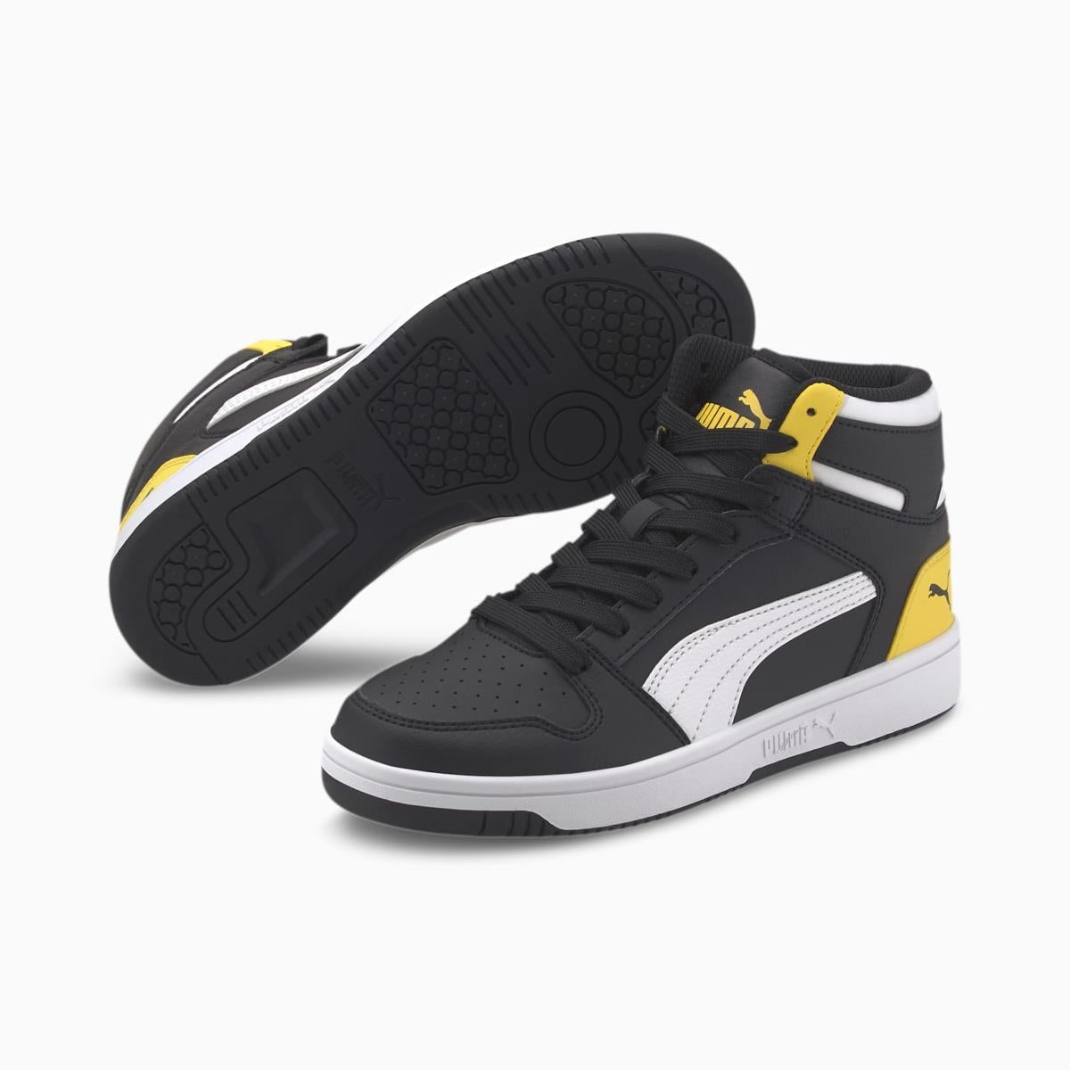 PUMA REBOUND LAYUP SL JR NERO GIALLO