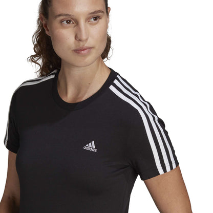 T SHIRT 3S ADIDAS W NERO