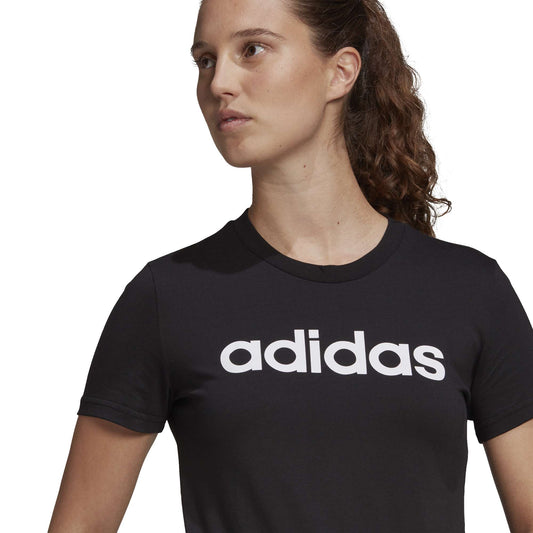 T SHIRT LIN W ADIDAS NERO