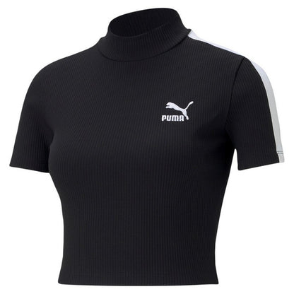 T SHIRT TOP RIB MOCK NECK PUMA