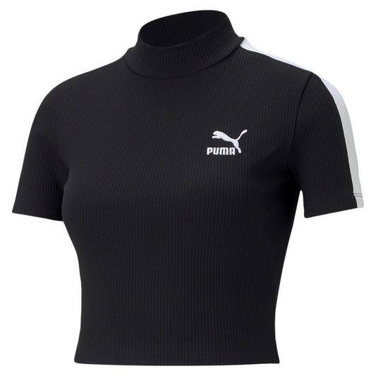 T SHIRT TOP RIB MOCK NECK PUMA