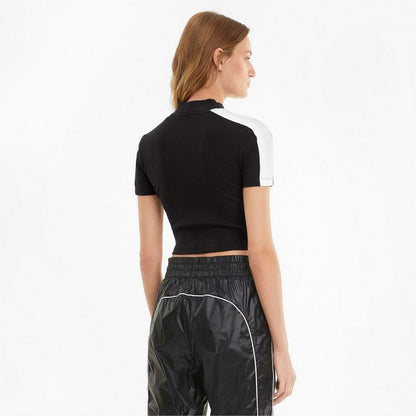 T SHIRT TOP RIB MOCK NECK PUMA